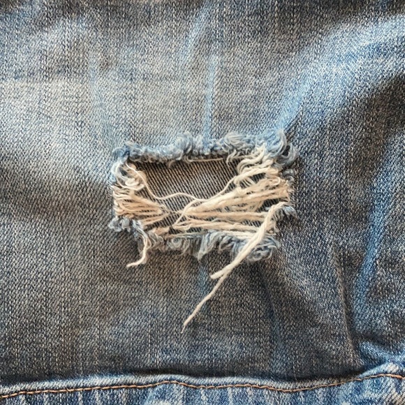 Garage light wash jean mini skirt - Picture 5 of 5